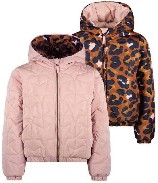 B.Nosy Meisjes Jas - Maat 134-140 - Coral blush