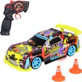 Dickie Toys RC Tornado Drift Racewagen Zwart/Geel/Rood/Blauw