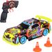 Dickie Toys RC Tornado Drift Racewagen Zwart/Geel/Rood/Blauw