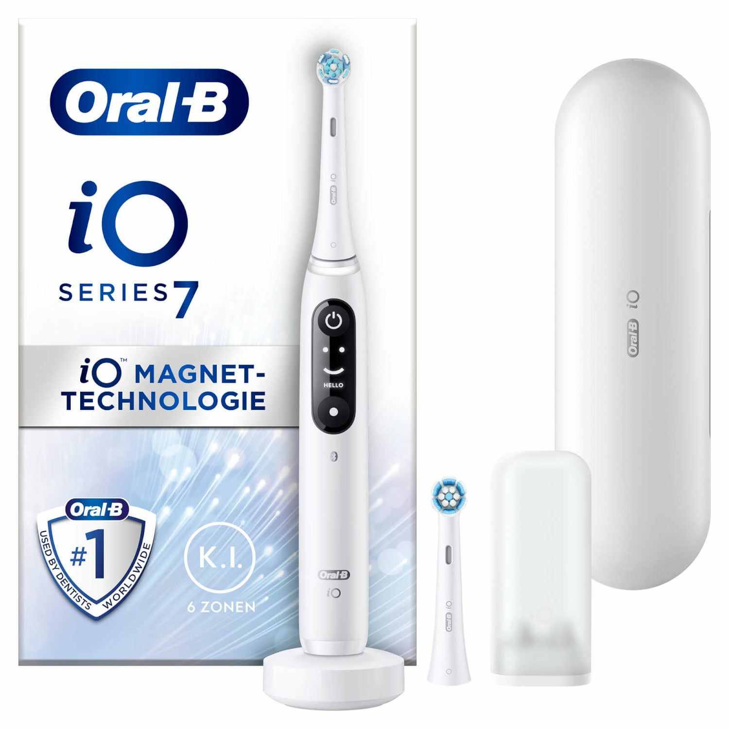 Oral-B iO 7N Elektrische Tandenborstel - Wit - Bluetooth - Volwassenen