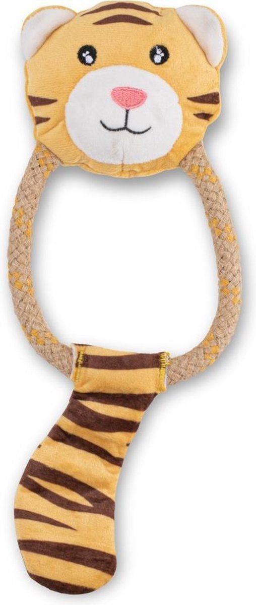 BecoPets Pluche Hondenknuffel met Pieper Tijger - Medium