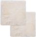 vidaXL Stoelkussens 2 st 40x40 cm echt schapenvacht wit