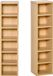 HOMCOM-CD Opbergkast HOMCOM CD-opbergunit - Kunststof - Beige - 21x19x88cm