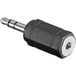 Allteq ALTQ-JACK-B-ADAP-002 audio kabel 3.5mm naar 2.5mm Zwart