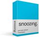 Snoozing percale katoen hoeslaken - Lits-jumeaux (160x210 cm) - blauw