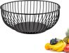 Westmark Draadmand Lumos Small – Stijlvolle Fruitschaal & Broodmand – Decoratieve Metalen Mand voor Fruit, Groenten, Brood & Broodjes – Zwart, 20 cm