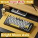 StarTech AK820 Pro Gaming-toetsenbord - Mechanisch - 87 toetsen - Bluetooth/2,4G draadloos - USB-aansluiting - Hot-swap - Moon