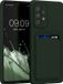 kwmobile telefoonhoesje geschikt voor Samsung Galaxy A53 5G - Hoesje met pasjeshouder - TPU case in donkergroen