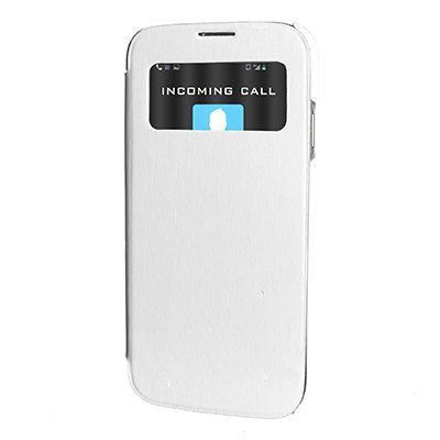 Celly S4 Display Easy Check Flip Cover - White