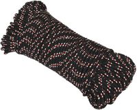 vidaXL Multifunctioneel touw 3 mm 50 m Zwart en Rood PP