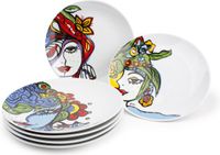 Josien Broeren Dessertbord - 20.5 cm - Porselein - Set van 6