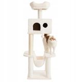 Merkloos / Sans marque zooplus SE Kattenkrabpaal La Digue II - Wit, 142x61x44cm