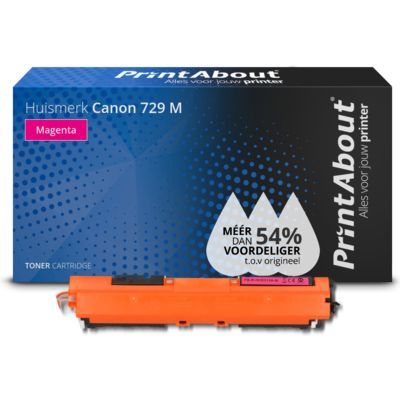 PrintAbout Huismerk Canon 729 M Magenta Toner - Compatible