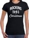 Bellatio Decorations Shoppartners Bv Rocking this Christmas Kerst t-shirt - Zwart - Dames - S