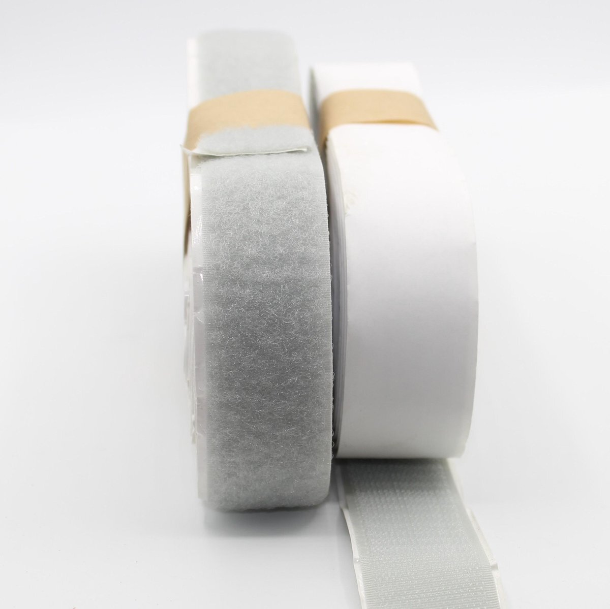 ACCESSOIRES LEDUC 5 METER Zelfklevende Klittenband – Grijze Velcro - 2 x 5 m – 3 cm breed