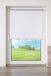 K-home Springrolgordijn/touw in het midden met moderne structuur stof wit, 45 cm x 150 cm (B x L)