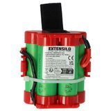 EXTENSILO vervangingsaccu voor Gardena 574 47 68-01, 505 69 73-20, 574 47 68-03, 574 47 68-02, 586 57 62-01 grasmaaiers (3000mAh 18V Li-Ion)