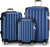 MONZANA Kofferset - Koffer M L XL 3-delig Hardcase Handbagage - Marineblauw
