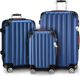 MONZANA Kofferset - Koffer M L XL 3-delig Hardcase Handbagage - Marineblauw