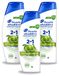 Head & Shoulders 3 x 2-en-1 Shampoo anti-pelliculaire, parfum pomme, 300 ml - pack économique