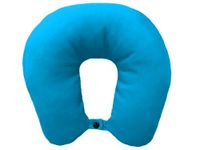Lemos Home Nekkussen met microvezelvulling, comfortabel reiskussen voor vliegtuig, auto, kantoor, ideaal voor camping, vakantie en reis-gadgets (turquoise)
