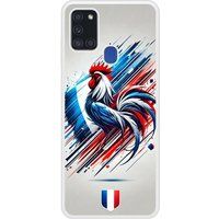 Samsung Galaxy A21S Coq francais Verstevigd hoesje met sublimatie bedrukking