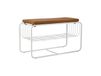 Scandi Living Banc/étagère à chaussures Nod 80x36x42 cm Blanc