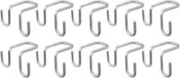 Alberts 839901 ladderhaak | met twee groottes | sendzimir verzinkt | binnenbreedte 30 mm | diepte 60 / 82 mm | Set van 10