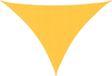 Pare-soleil triangulaire 3x4x5 m tissu oxford jaune