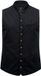 JP 1880 Heren Vest Traditionele Kostuum Fluweel Opstaande Kraag Zwart Maat 68