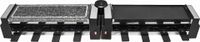 Clatronic RG 3678 - Ensemble gourmand - Raclette/Gril en pierre 2 en 1 - 8 personnes