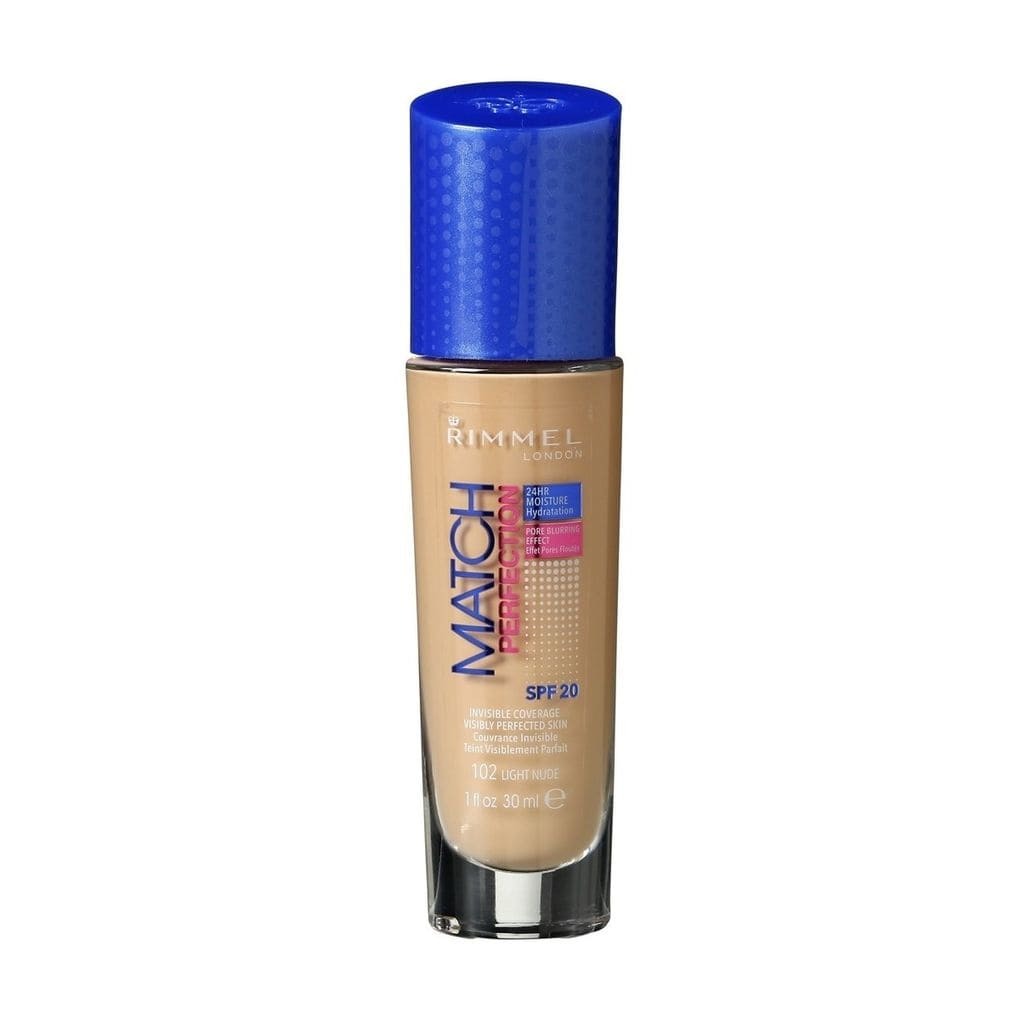 Rimmel London Match Perfection 102 Light Nude Foundation beige