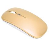 Annadue Draadloze Muis, USB Oplaadbaar, 2.4G, Goud