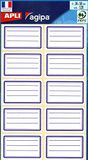Schoollabels Schoollabels in filmzakje Afmetingen (mm) :34 x 56 mm120 etiketten