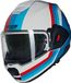 Nolan N120-1 Lineo 347 Blanc Bleu Rouge Brillant Casque Modulable Taille M