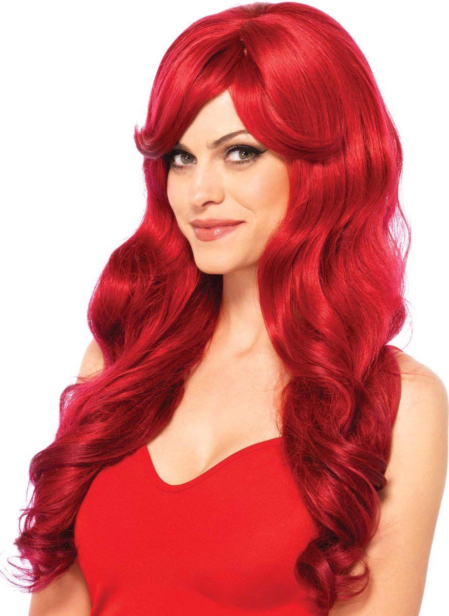 Leg Avenue Long Wavy Women's Wig Red