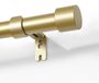 Tringle à rideaux - 76 à 114 cm - Doré - Réglable - Embout en aluminium