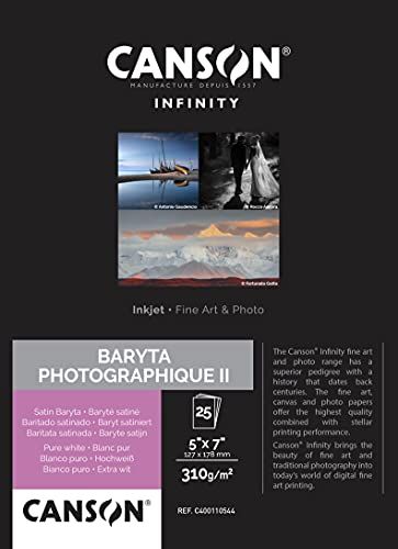 Canson Infinity Baryta Photographique II - 12,7 x 17,8 cm - 25 vellen - 310 g