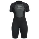 Trespass Dameswetsuit Astor - 3 mm Kort Neopreen - Zwart - Maat L