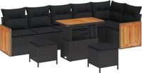 vidaXL Banc de jardin noir