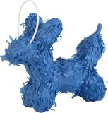 Blauwe Mini-Ballon Hond Pinata - 21cm - Verjaardag
