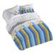 PENSIERI DELICATI Beddengoedset voor tweepersoonsbed, 100% katoen, dekbedovertrek 250 x 200 cm en 2 kussenslopen 52 x 82 cm, gemaakt in Italië, dekbedovertrek wasbaar op 40 °C, motief