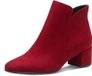 Tamaris - Dames - Enkellaarzen - Rood - Maat 36