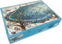 Bekking & Blitz Puzzel 1.000 stukjes Kunst Winter tafereel Sneeuw Schaatspret IJsbaan Charlotte Dematons