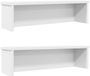 vidaXL Keukenrekken stapelbaar 2 st 50x15x16 cm wit
