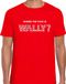 Bellatio Decorations Where the fuck is Wally verkleed t-shirt rood voor heren - carnaval / feest shirt kleding XXL