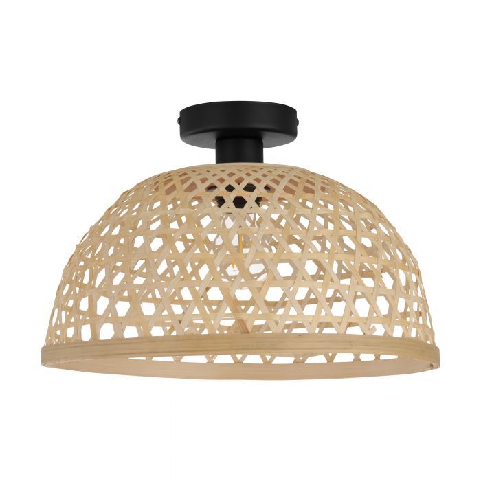 EGLO Claverdon Plafondlamp - Zwart - Staal - E27