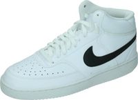 Nike Court Vision Mid Next Nature Heren Sneakers Wit - Zwart