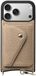 AVY Leren Hoesje Geschikt voor Apple iPhone 17 Pro | Met Magnetische Kaarthouder | Compatibel met MagSafe | Leather Case met Wallet | Beige