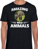 Bellatio Decorations Shoppartners Bv T-shirt olifant - zwart - heren - L